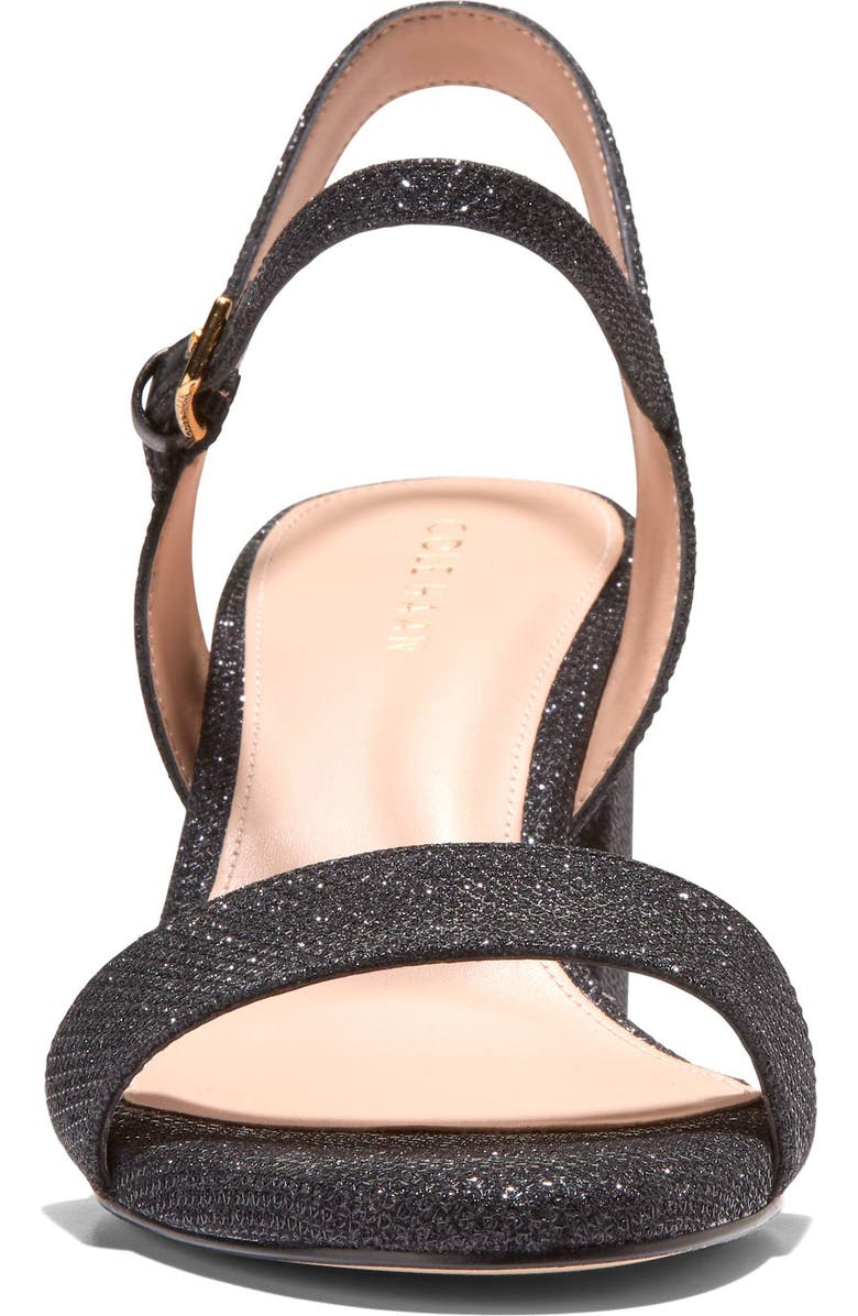 Cole Haan Josie Block Heel Sandal, Alternate, color, Black Glitter Mesh