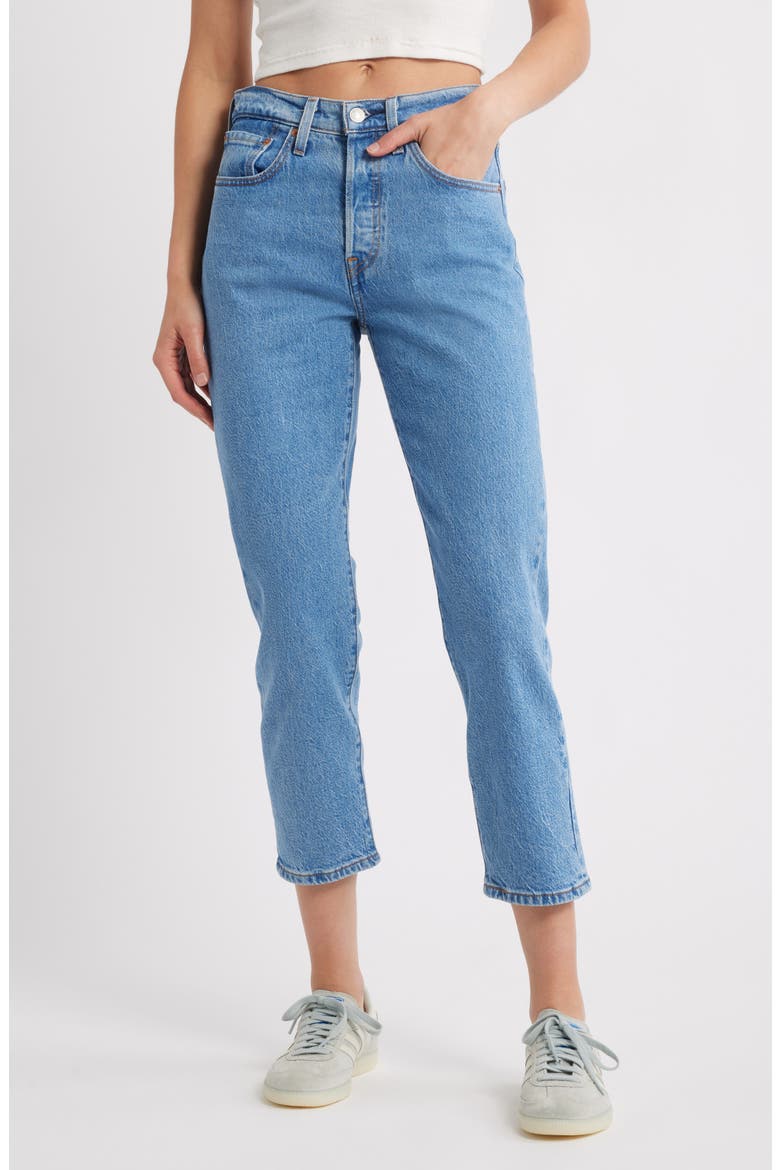 501® Original Crop Straight Leg Jeans, Main, color, GREAT STORY