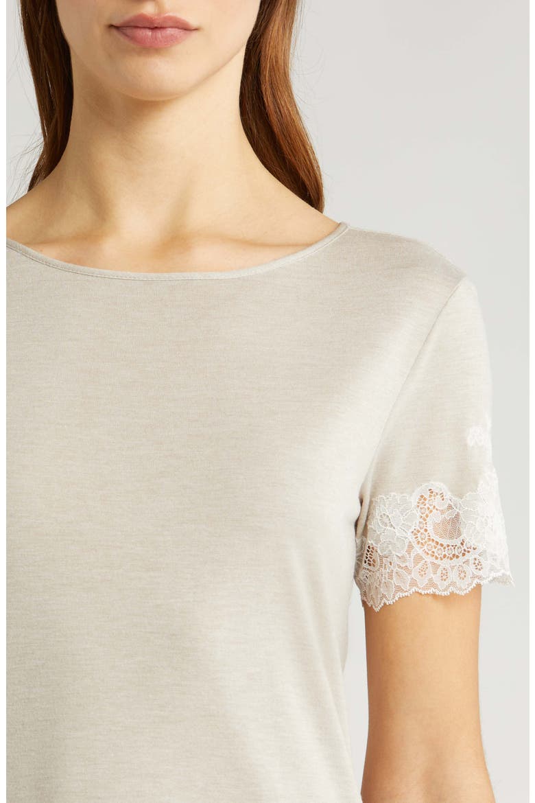 Luxe Shangri-La Pajamas, Alternate, color, CASHMERE W/ IVORY