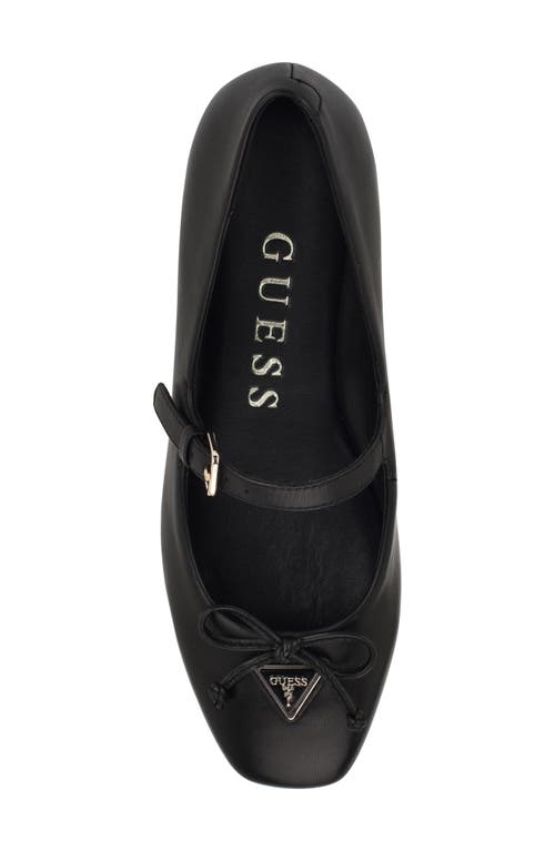 Guess Kayra Mary Jane Flat In Black