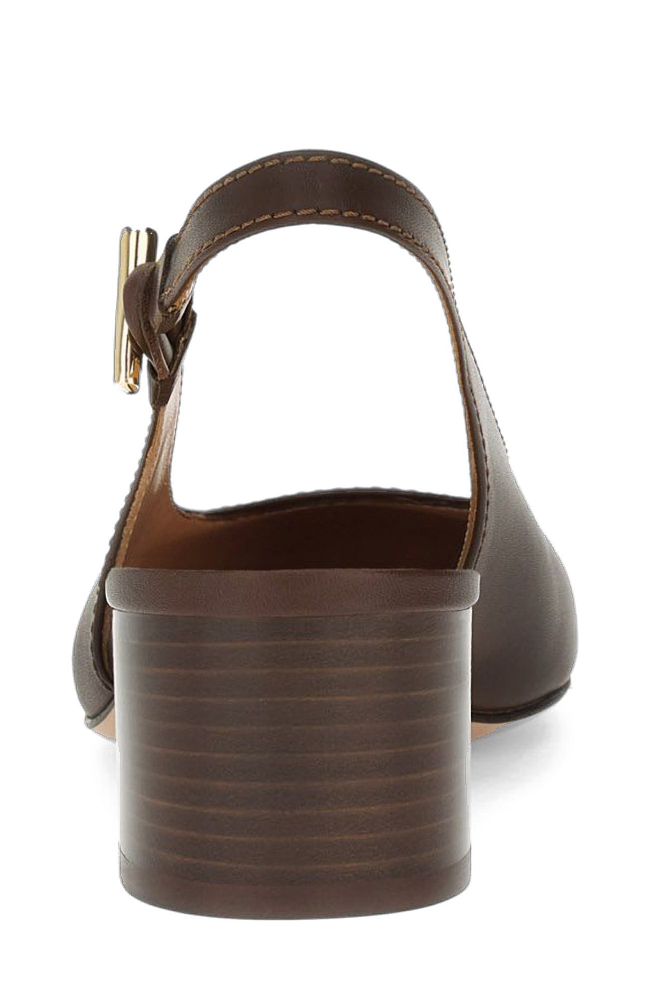 Anais Slingback, Alternate, color, Brown Calf Leather
