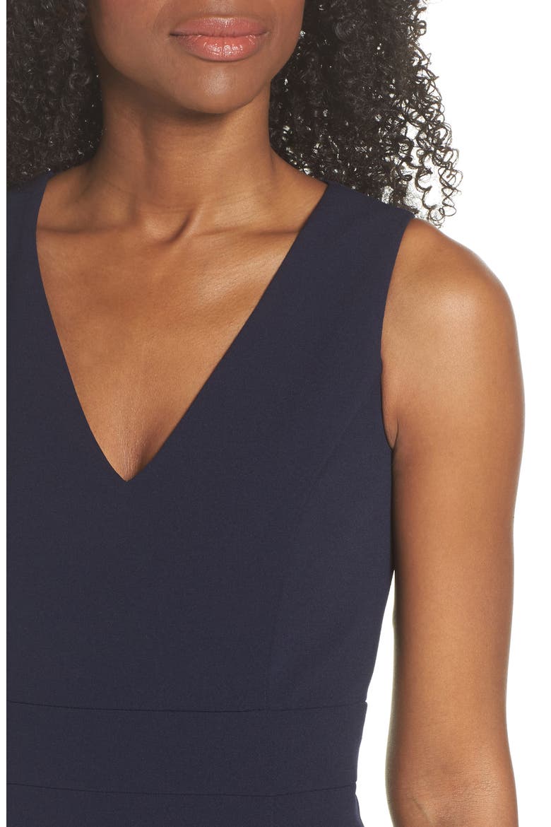 Ruffle Hem Body-Con Dress, Alternate, color, NAVY