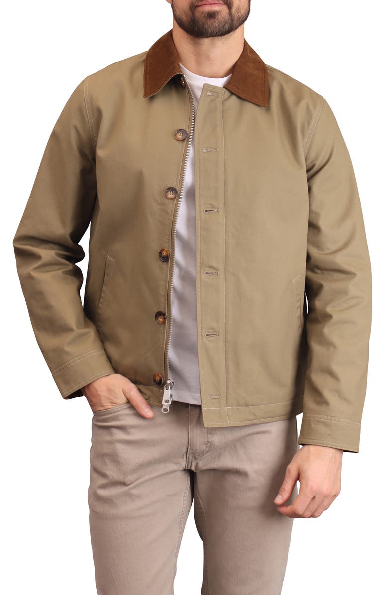 Bagatelle Classic Cotton Work Jacket, Main, color, Army