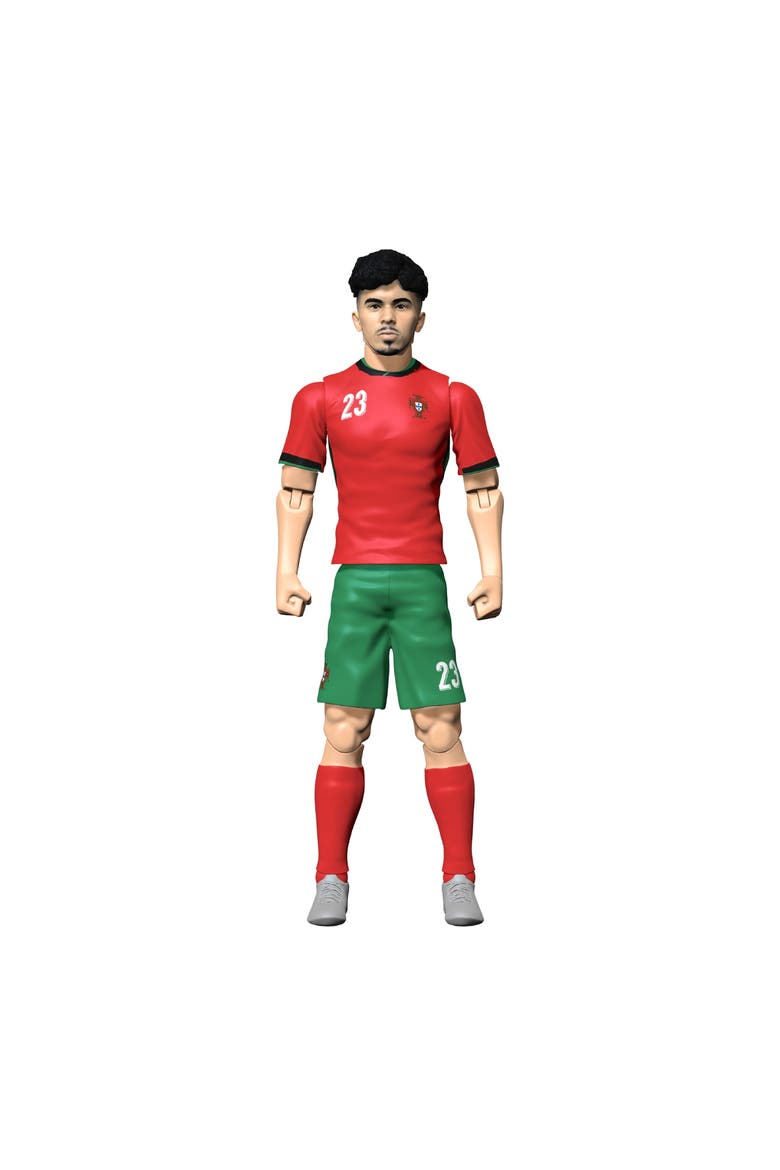 Sockers Portugal National Vitinha 8" Soccer Action Figure, Main, color, Red