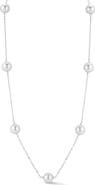 GLAZE JEWELRY 8mm Freshwater Pearl Station Necklace