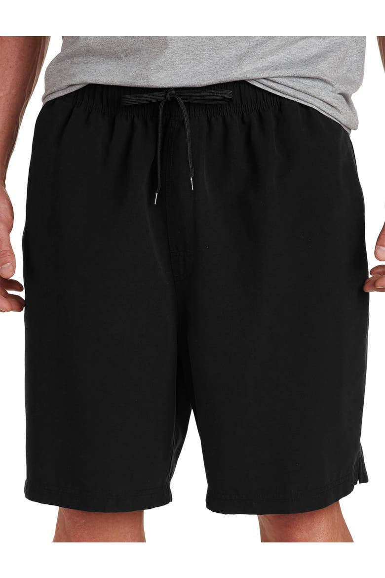 Big & Tall Swim Trunks, Alternate, color, BLACK