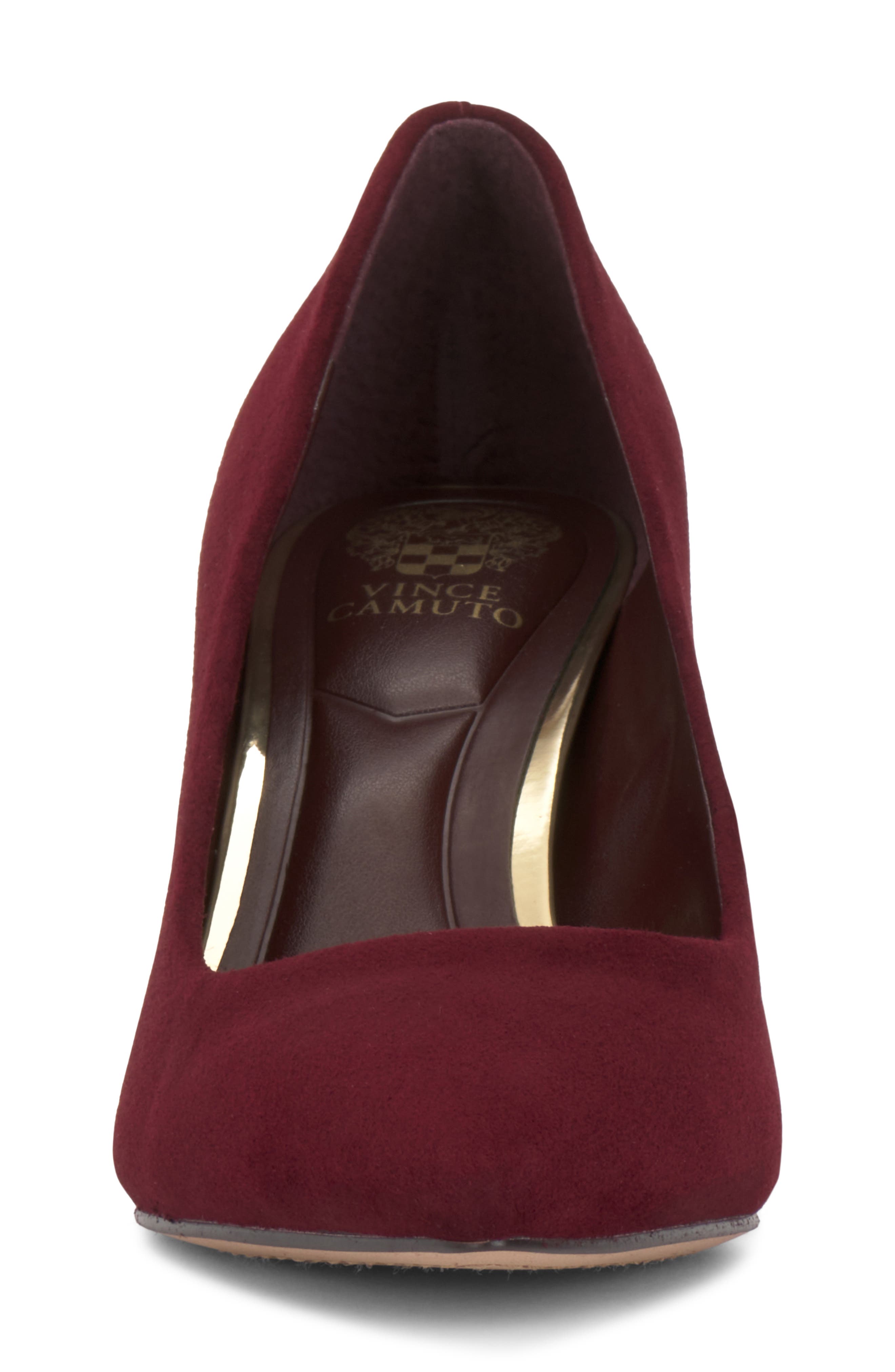 Moriza Pointed Toe Pump, Alternate, color, POMEGRANATE SUEDE