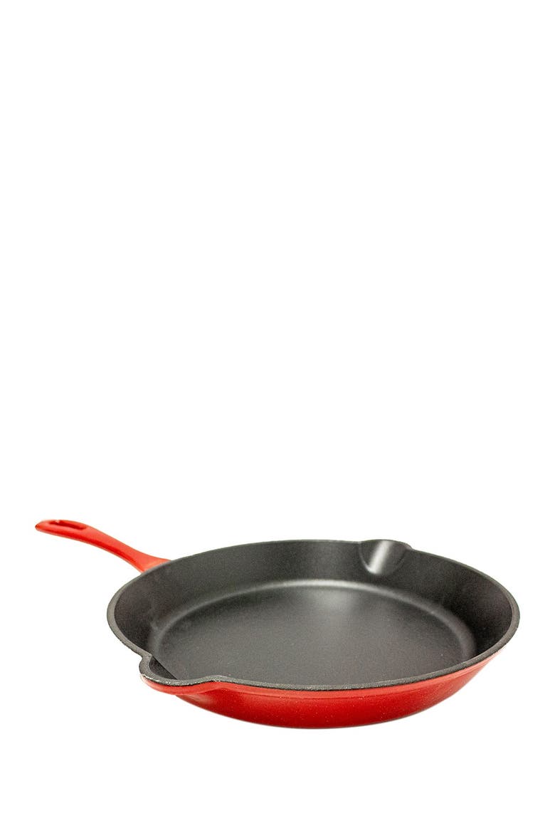 2-Piece Enamel on Cast Iron Set, Red, Alternate, color, RED