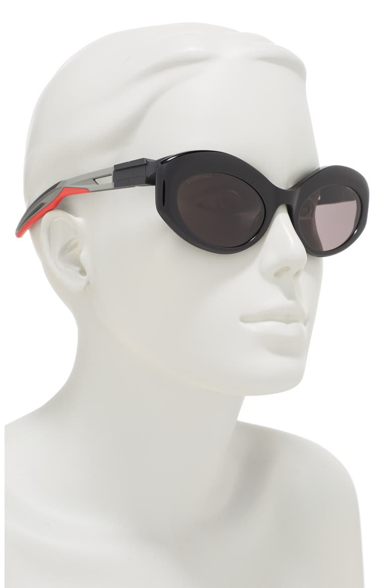 55mm Cat Eye Sunglasses, Alternate, color, BLACK GREY GREY