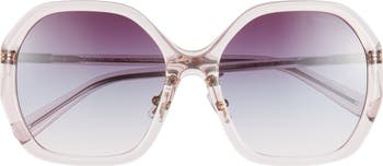 57mm Gradient Round Sunglasses