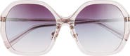 COACH 57mm Gradient Round Sunglasses