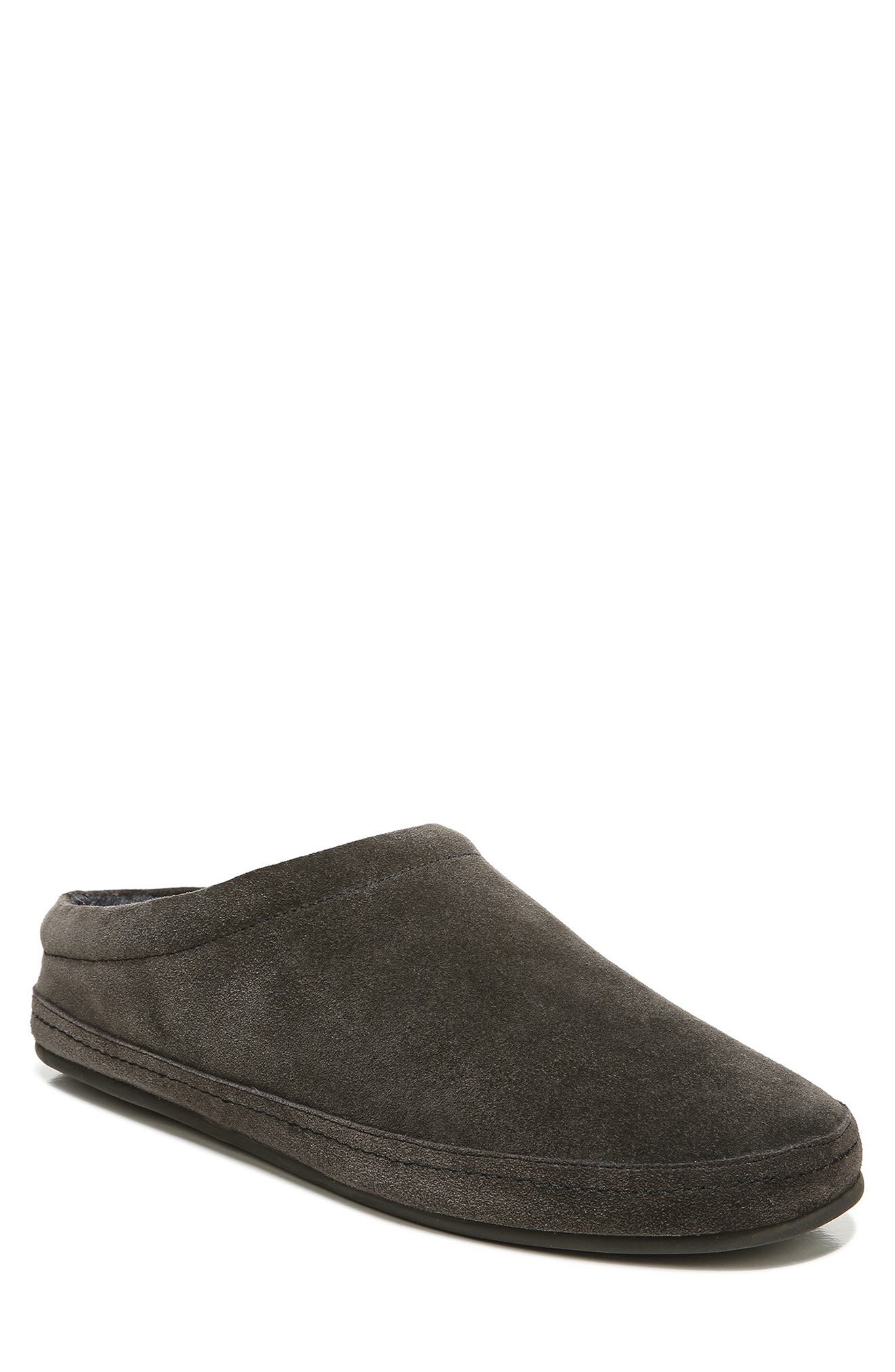 Howell Faux Shearling Lined Slipper, Main, color, GRAPHITE FAUX FUR