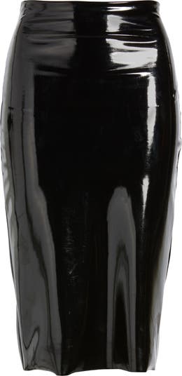 Commando Faux Patent Leather Midi Skirt | Nordstrom