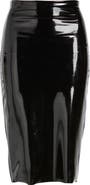 Commando Faux Patent Leather Midi Skirt
