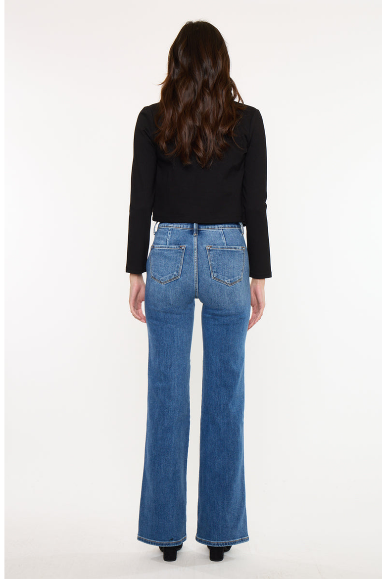 Celia Ultra High Rise Wide Flare Jeans, Alternate, color, Medium Wash