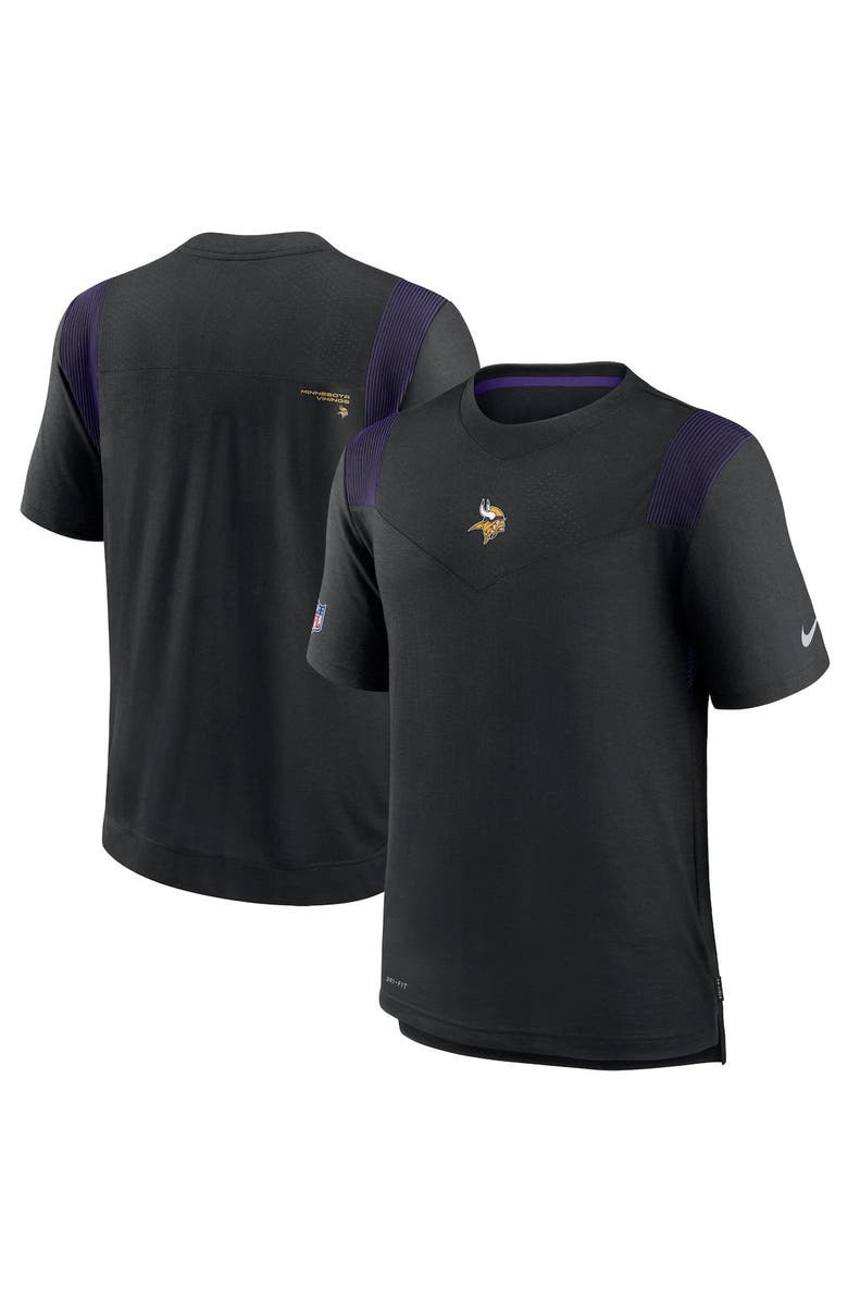 Nike Men's Nike Black Minnesota Vikings Sideline Player UV Performance T-Shirt, Main, color, Black