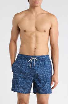 Vintage Summer 4-Way Stretch Volley Swim Trunks