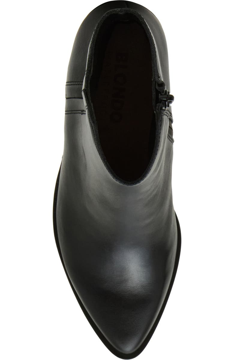 Blondo Brenna Waterproof Pointed Toe Bootie, Alternate, color, Black Leather