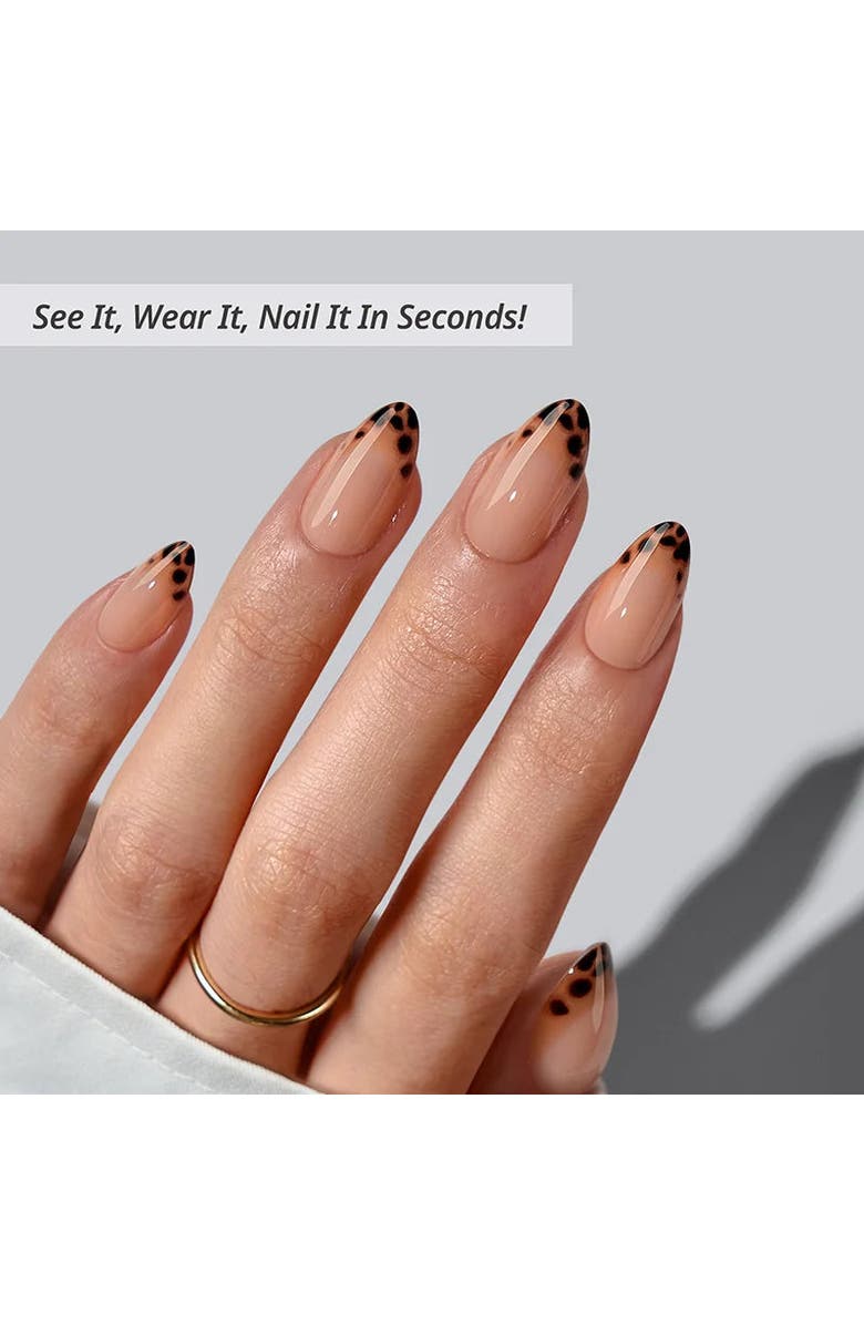 Btartboxnails Press-on Nails Almond Nail Set, Alternate, color, Espresso Leopard