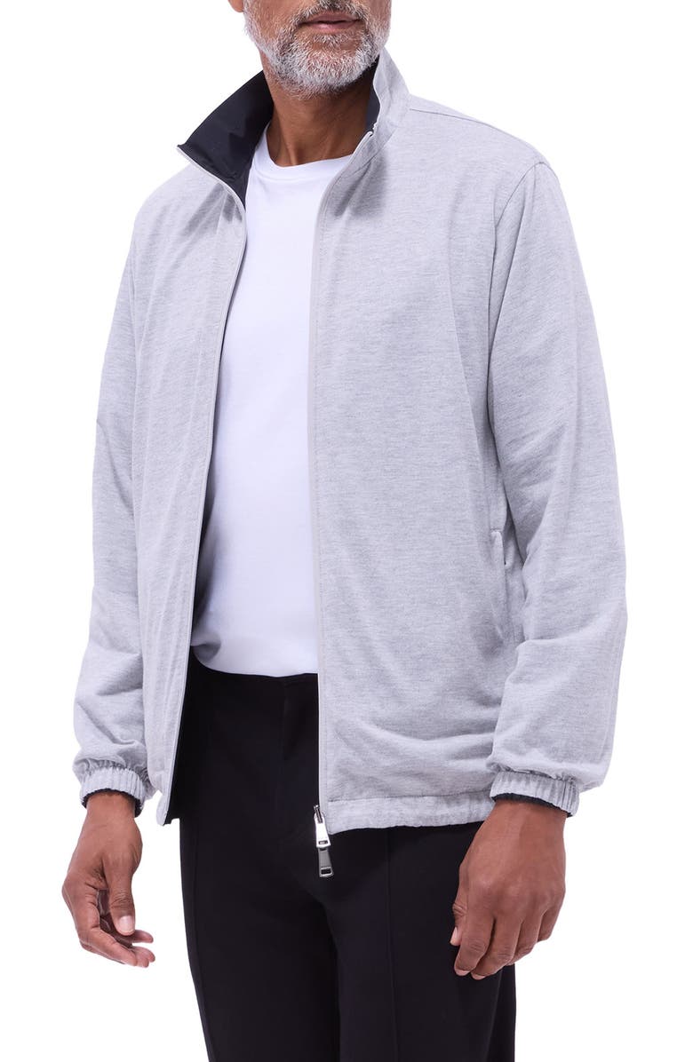 Bugatchi Reversible Jacket, Alternate, color, Black