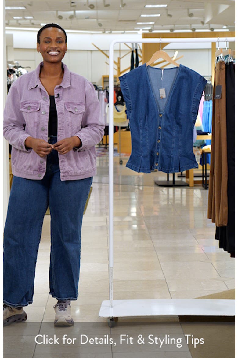Dylan Denim Waistcoat Top video