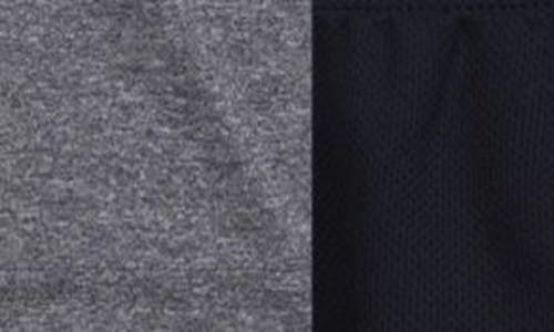 Shop 3 Brand Kids' Dri-fit Wordmark Logo T-shirt & Shorts Set In Carbon Heather