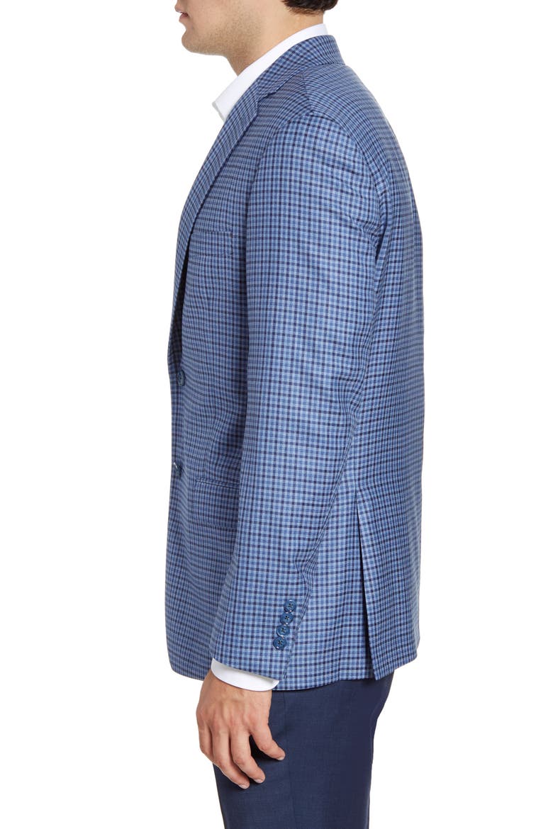 Classic Fit Check Wool Sport Coat, Alternate, color, NAVY/ BLUE
