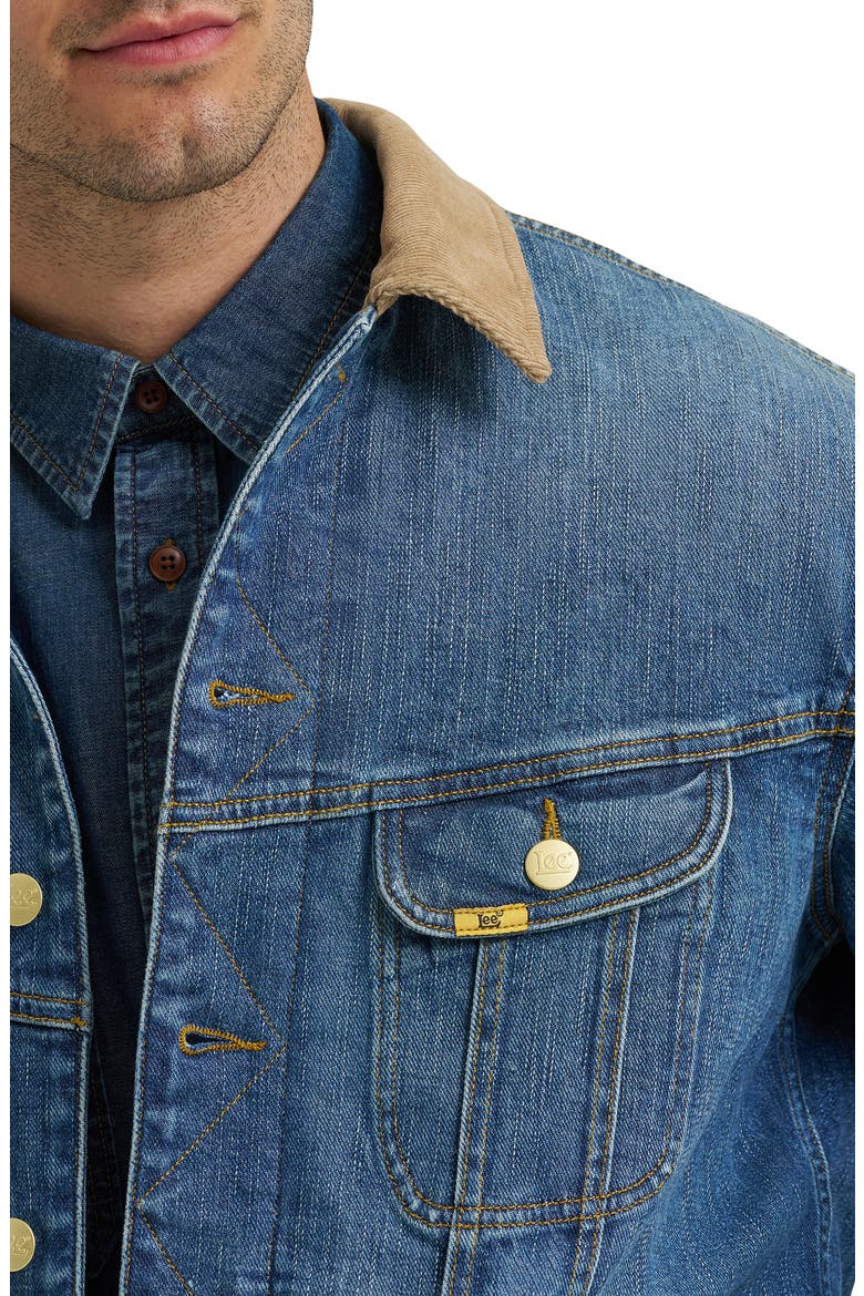Gold Label Storm Rider Denim Jacket, Alternate, color, GOLDEN HOUR