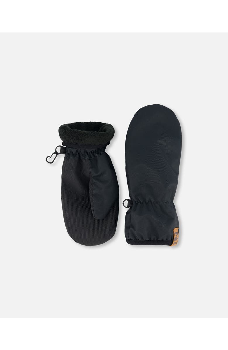 Deux par Deux Little Kids Unisex Mid-Season Mittens Black, Alternate, color,