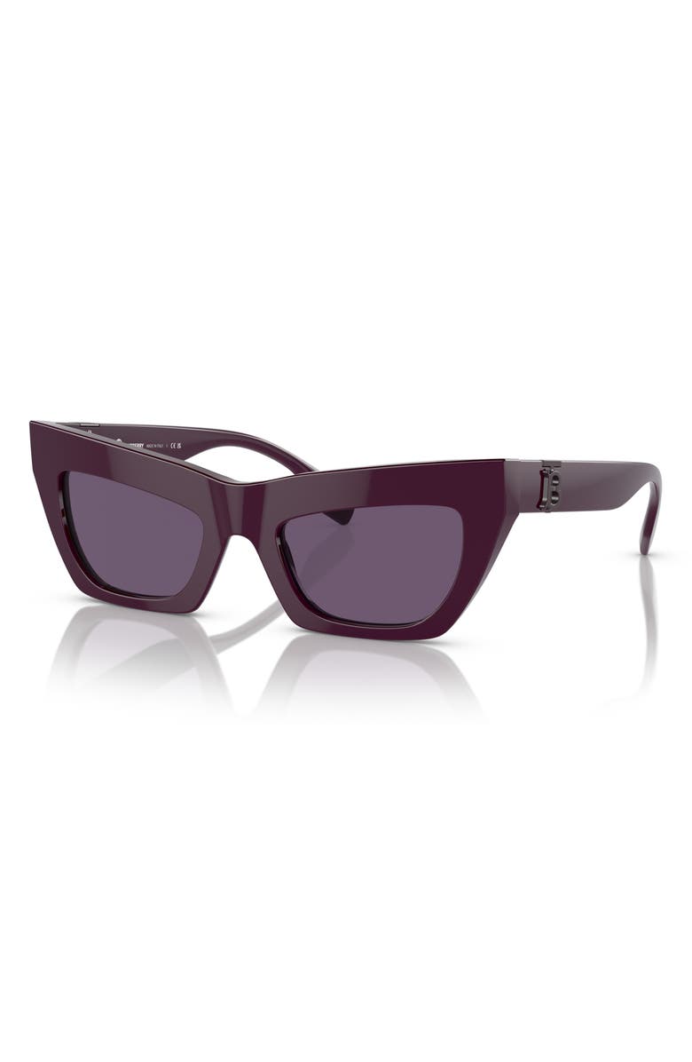 Burberry 51mm Cat Eye Sunglasses, Alternate, color, Violet