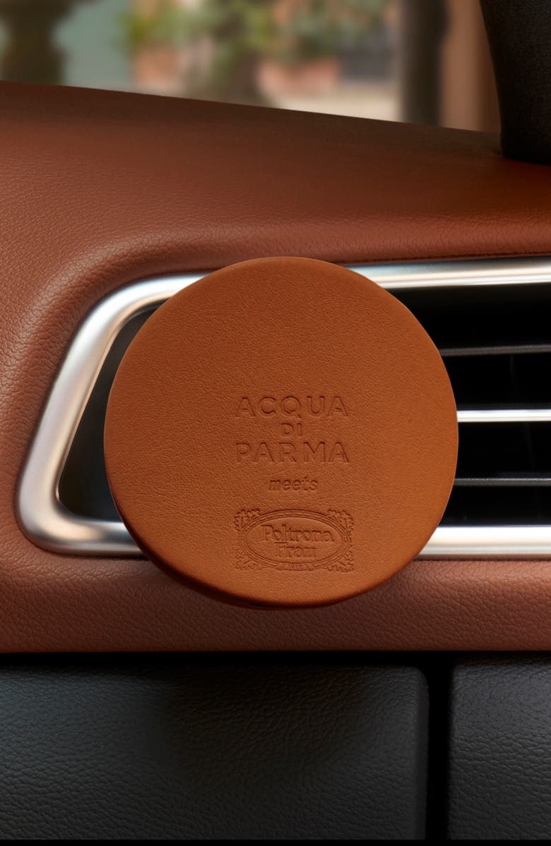Acqua di Parma x Poltrona Frau Brown Car Diffuser Leather Case, Alternate, color, 