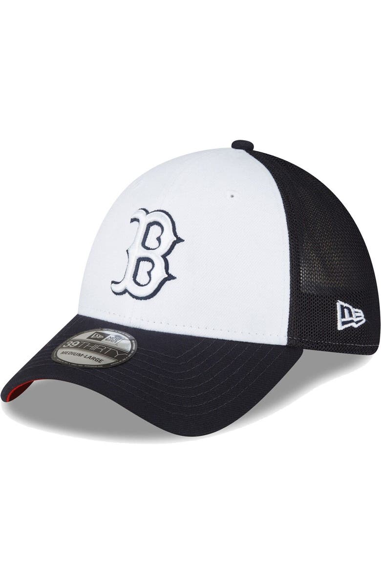 New Era Men's New Era Navy/White Boston Red Sox 2023 On-Field Batting Practice 39THIRTY Flex Hat, Main, color,