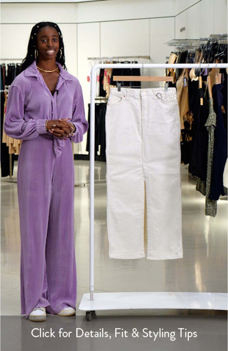 + Wrangler The Denim Maxi Skirt, sales video thumbnail