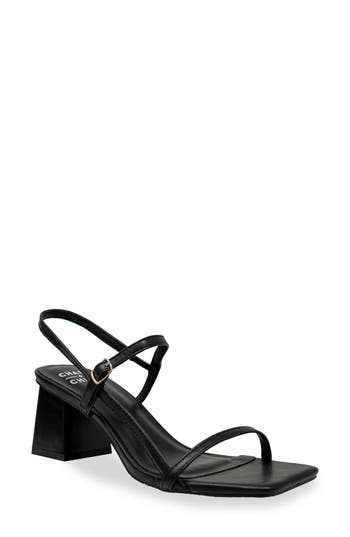 Chase & Chloe Chase And Chloe Maple Slingback Block Heel Sandal