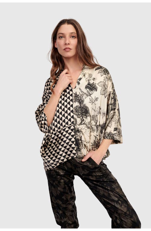 Alembika Fatima Draped Top In Black