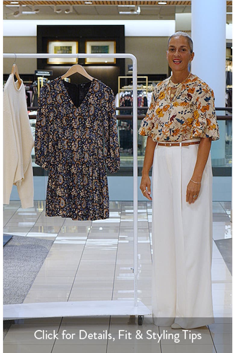 Paisley Floral Long Sleeve Cotton Dress video