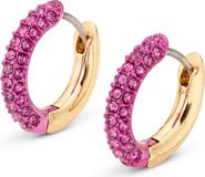 Kurt Geiger London Crystal Pavé Huggie Hoop Earrings