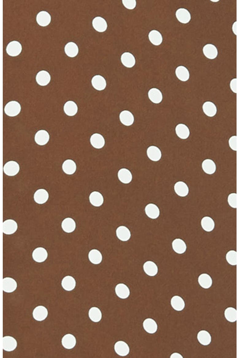 Bella Polka Dot Empire Waist Maternity/Nursing Dress, Alternate, color, BROWN