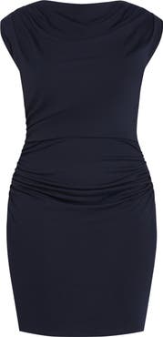 City Chic Kellie Cap Sleeve Ruched Sheath Dress