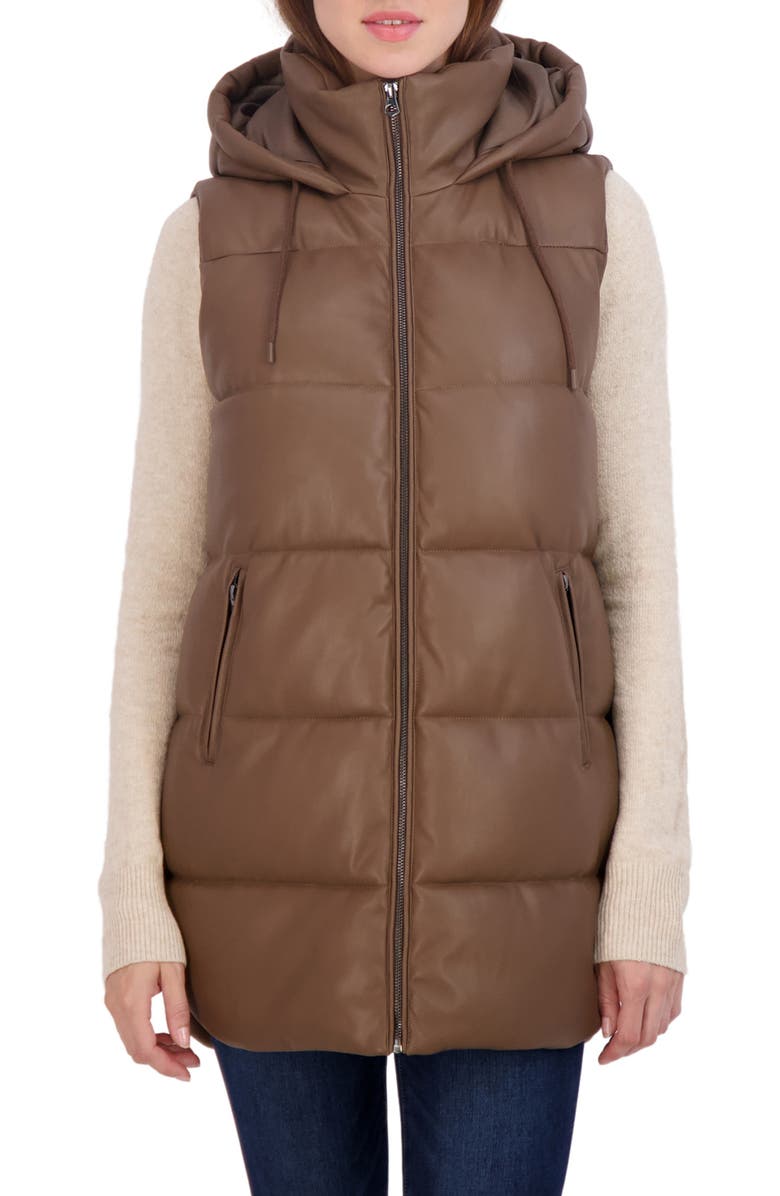 Sebby Quilted Puffer Vest, Alternate, color, Medium Brown