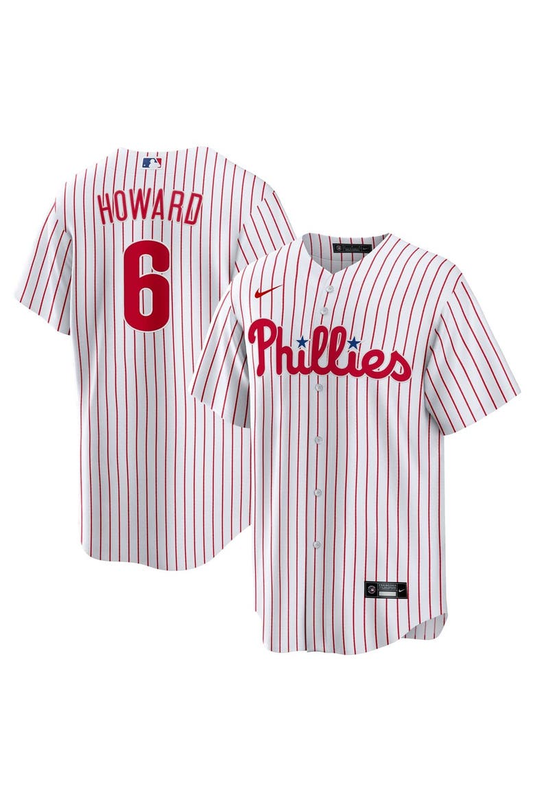 Men's Nike Ryan Howard White Philadelphia Phillies Replica Jersey, Main, color, White