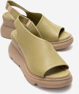 Forever & Always Shoes Agusto Leather Platform Sandal