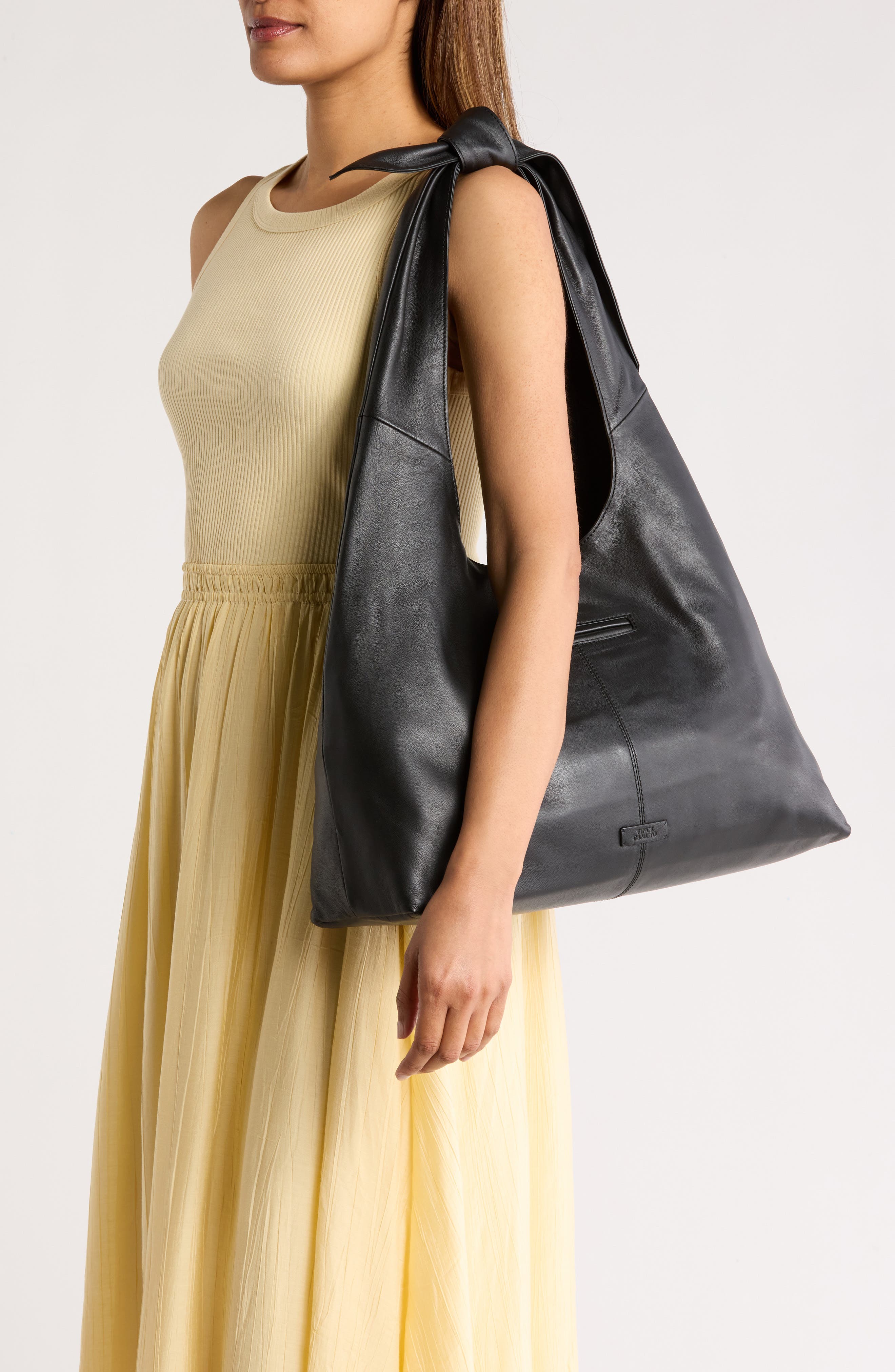 Vince Camuto Elice Leather Hobo Bag, Alternate, color, 