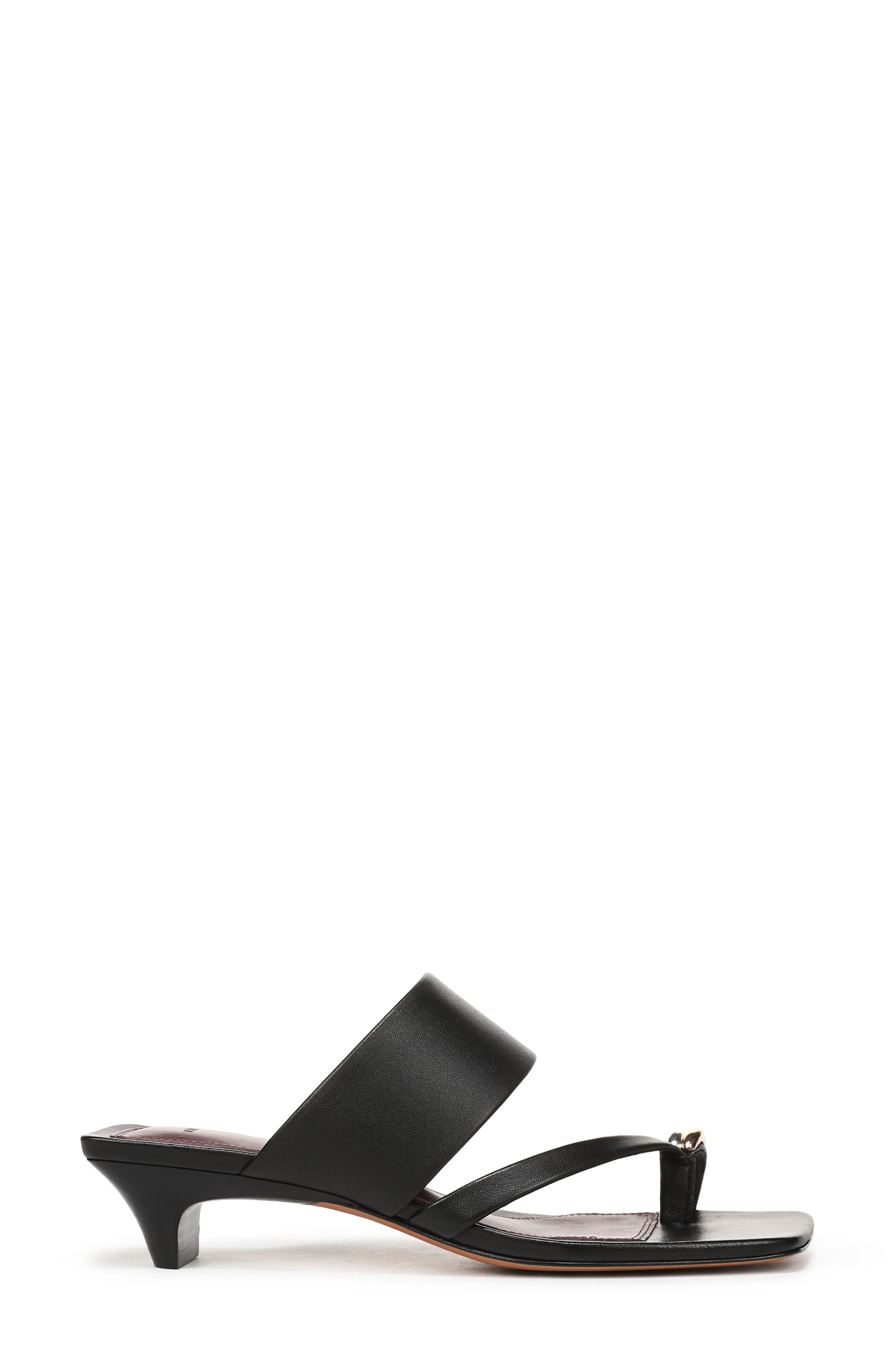 Vince Stacy Toe Loop Sandal, Alternate, color, Black