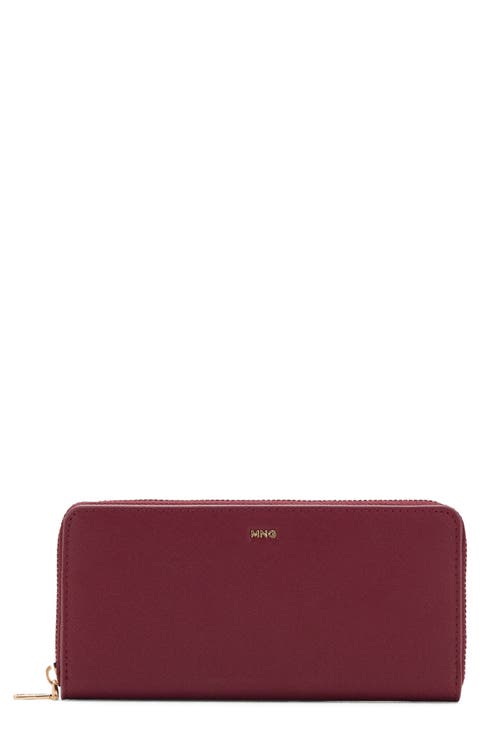 Faux Saffiano Leather Wallet
