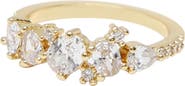 Ettika Cubic Zirconia Cluster Statement Ring