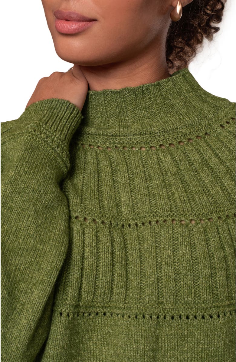 Celtic & Co. Textured Yoke Sweater, Alternate, color, 