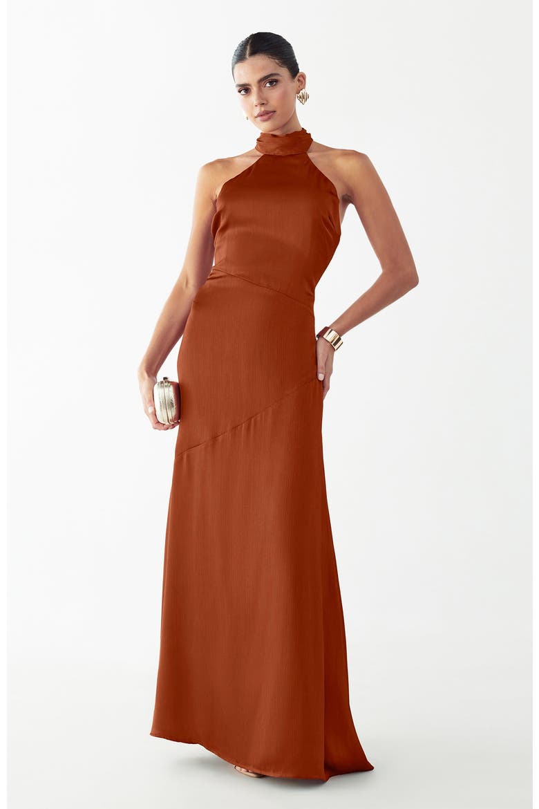 Shaw Maxi Dress, Main, color, Copper