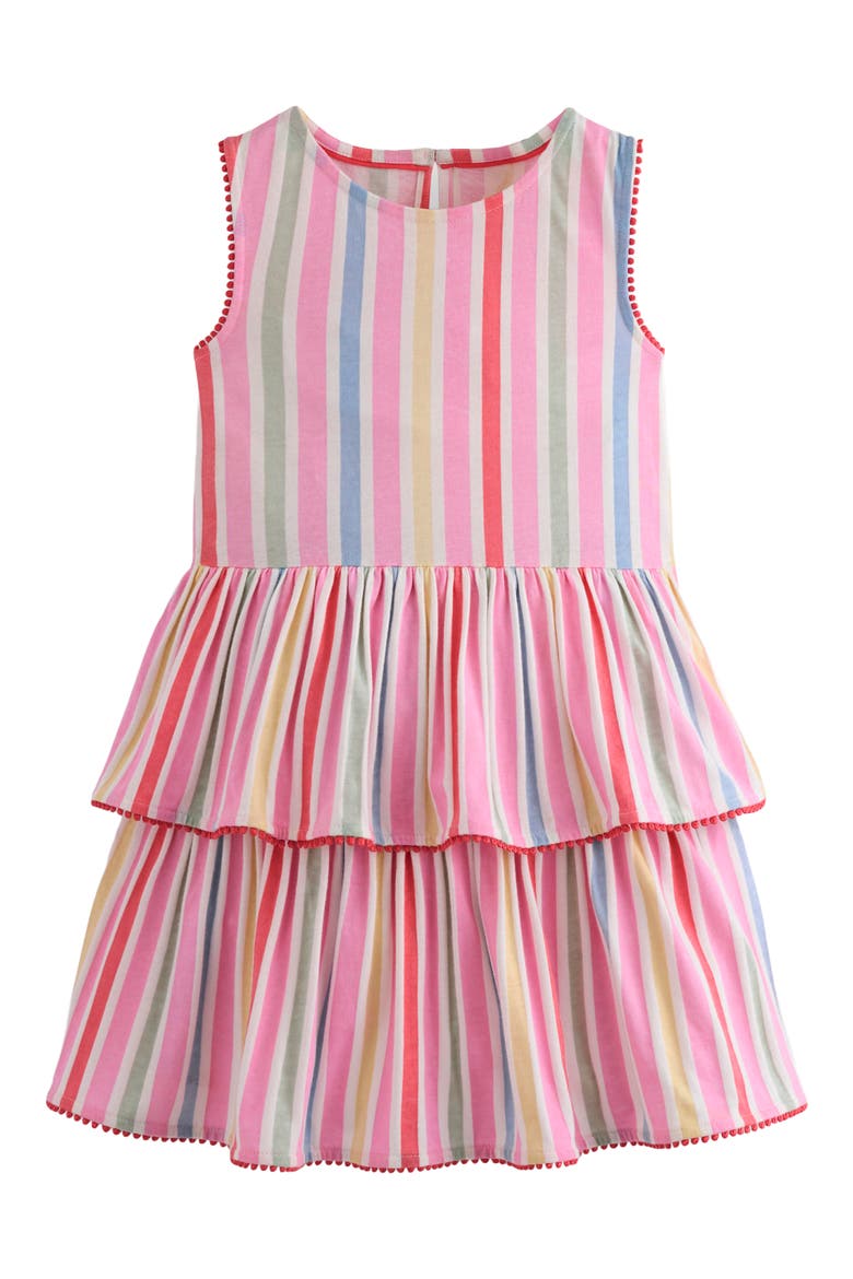 Kids' Jersey Ruffle Sundress, Main, color, PINK STRIPE