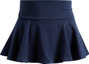 SKIMS Foldover Cotton Blend Jersey Miniskort